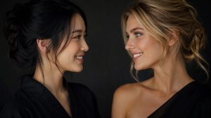 Japanese and foreign models on Stripchat – comparison image